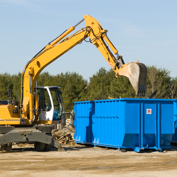 can i request a rental extension for a residential dumpster in Rowena